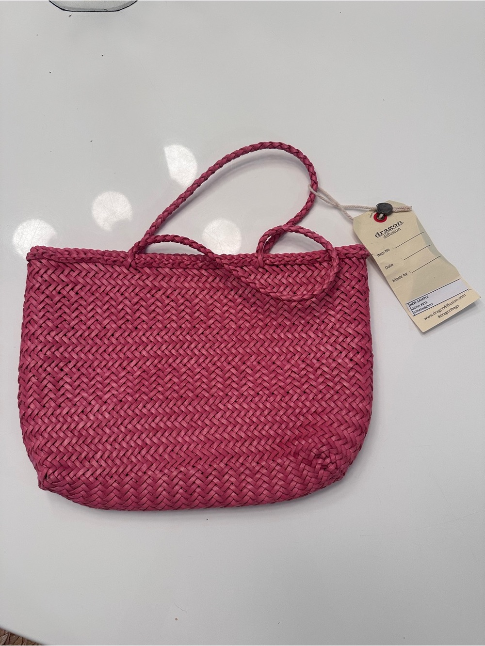 Dragon Diffusion Mini Flat Gora Strawberry Bag